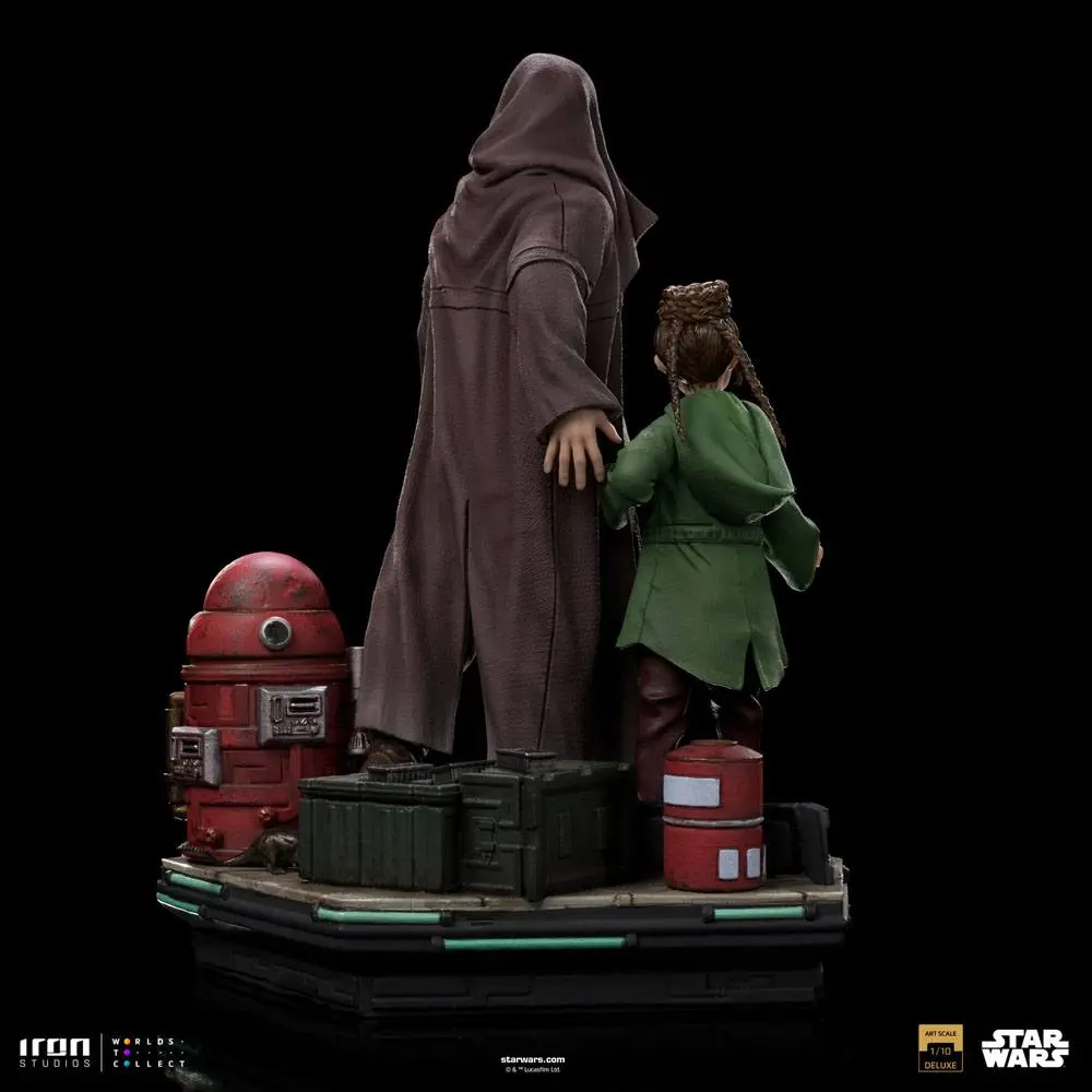 Star Wars: Obi-Wan Kenobi Statuie Art Scale Deluxe 1/10 Obi-Wan & Young Leia 20 cm poza produsului