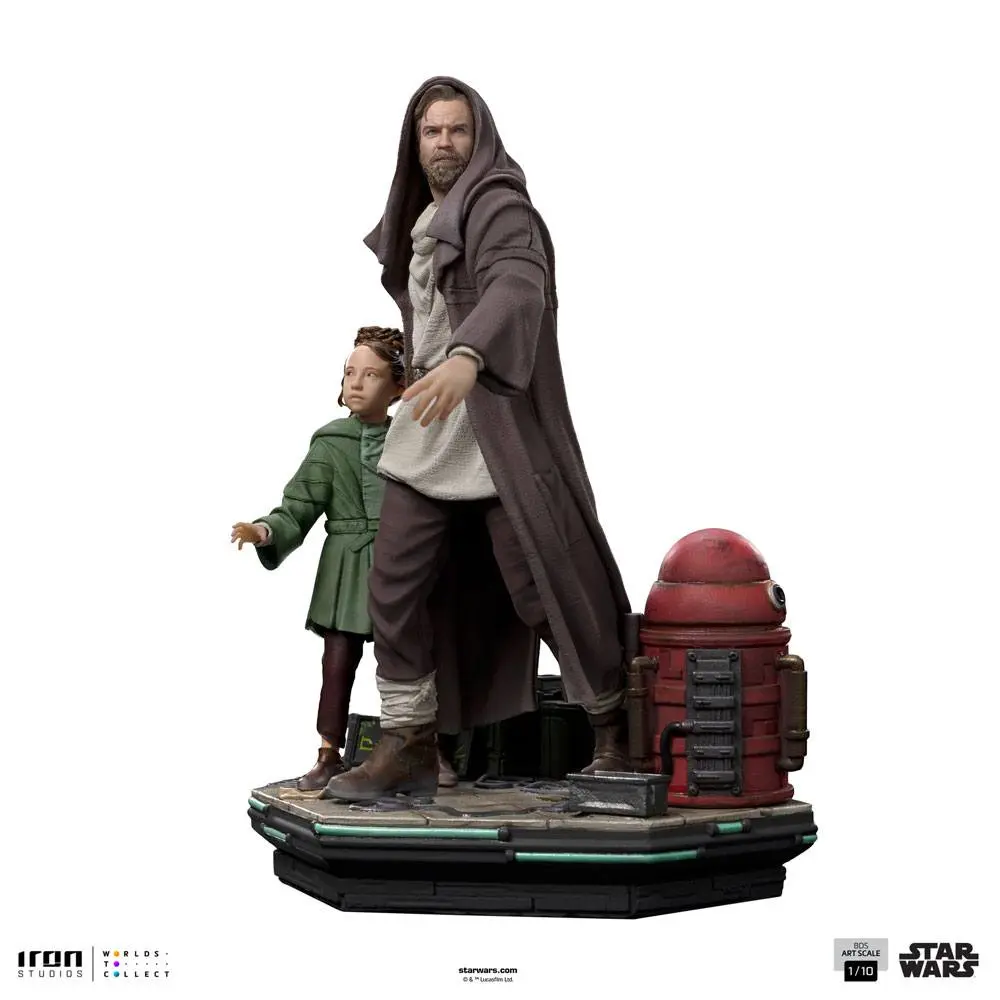 Star Wars: Obi-Wan Kenobi Statuie Art Scale Deluxe 1/10 Obi-Wan & Young Leia 20 cm poza produsului