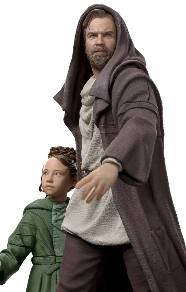 Star Wars: Obi-Wan Kenobi Statuie Art Scale Deluxe 1/10 Obi-Wan & Young Leia 20 cm poza produsului