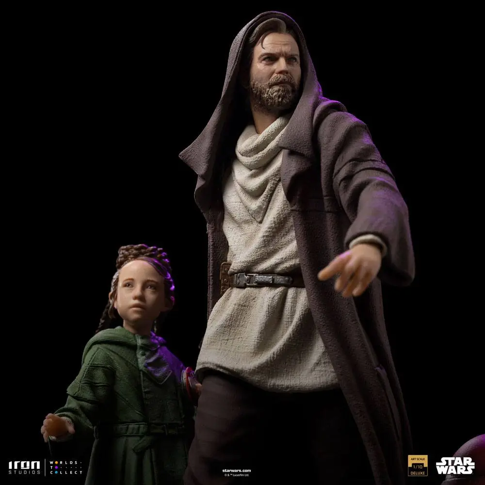 Star Wars: Obi-Wan Kenobi Statuie Art Scale Deluxe 1/10 Obi-Wan & Young Leia 20 cm poza produsului