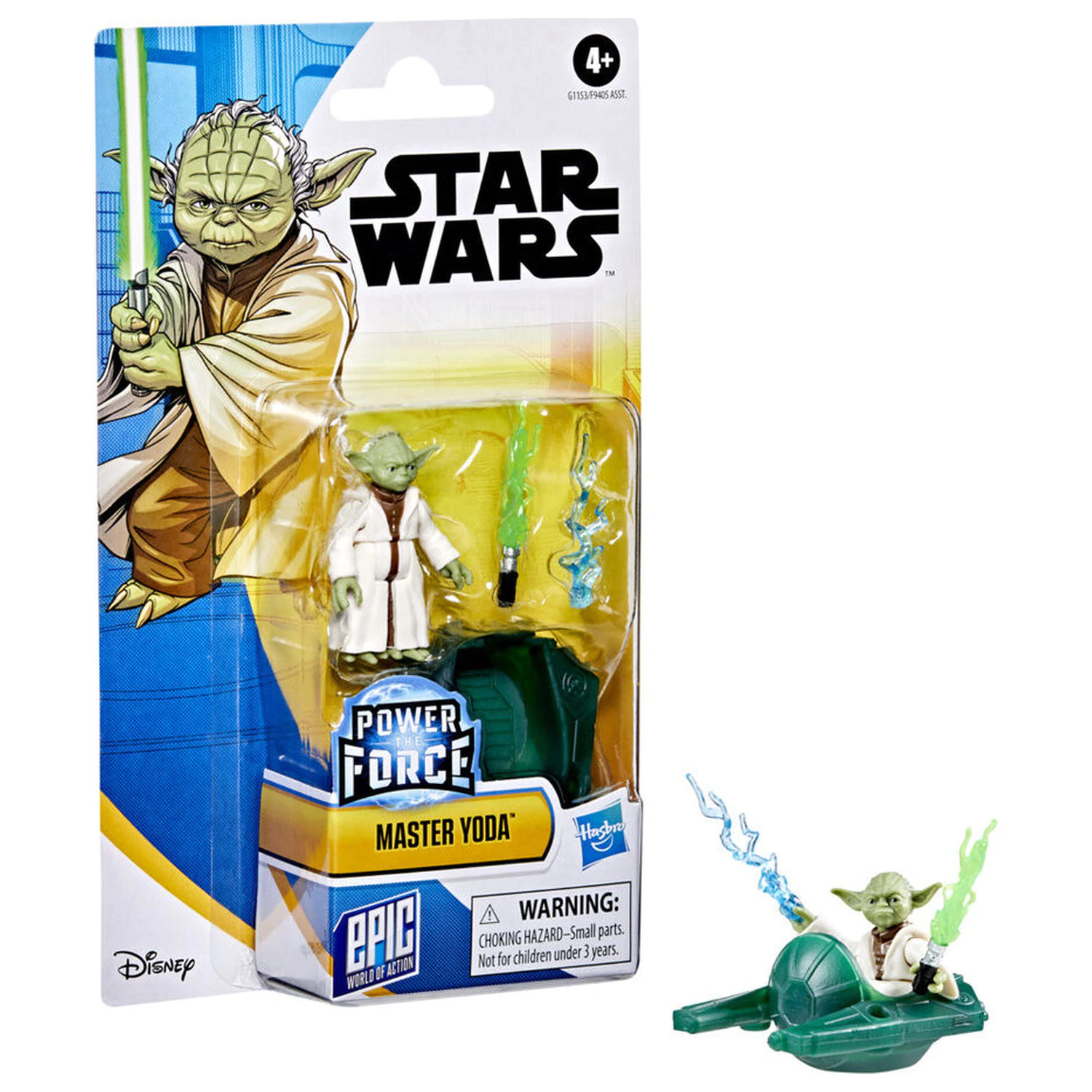 Star Wars Power the Force figurina Master Yoda 5cm poza produsului