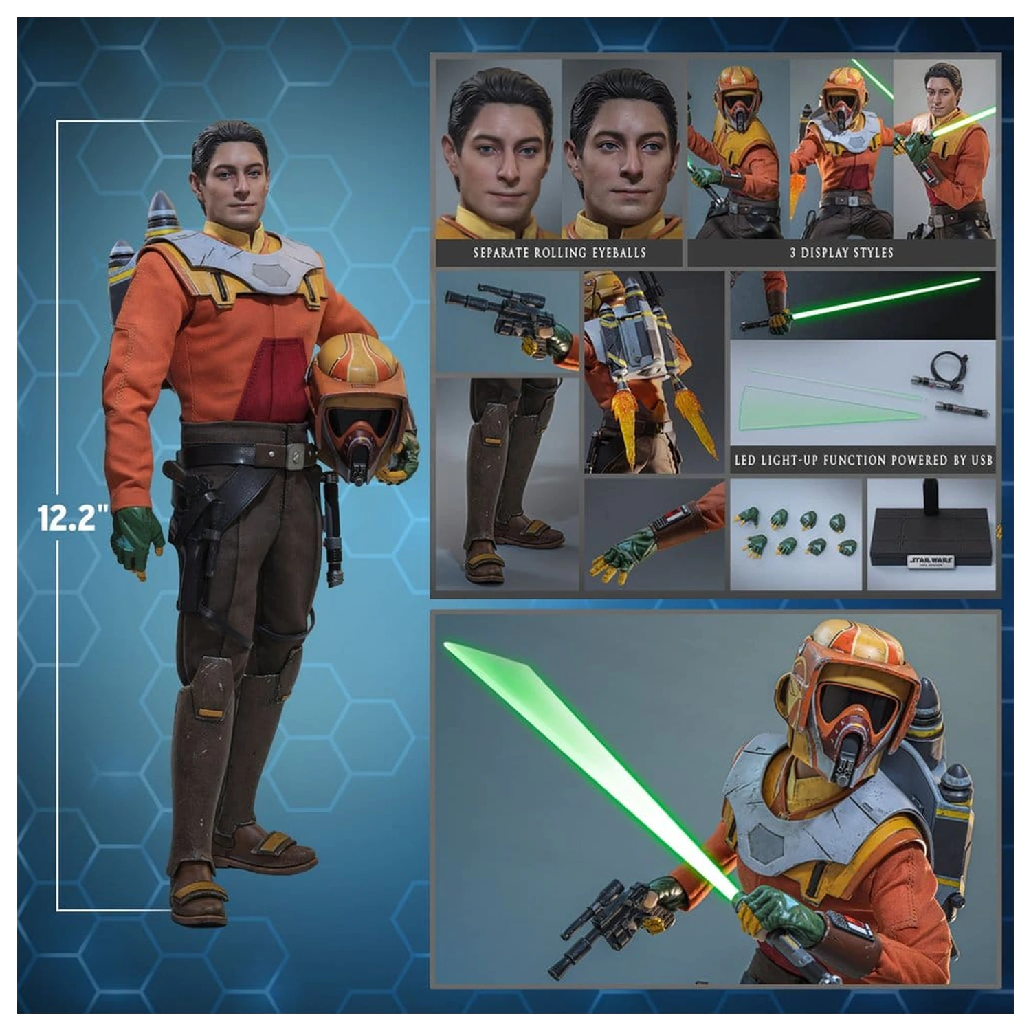 Star Wars: Rebels Television Masterpiece Figurina de Actiune 1/6 Ezra Bridger 31 cm poza produsului