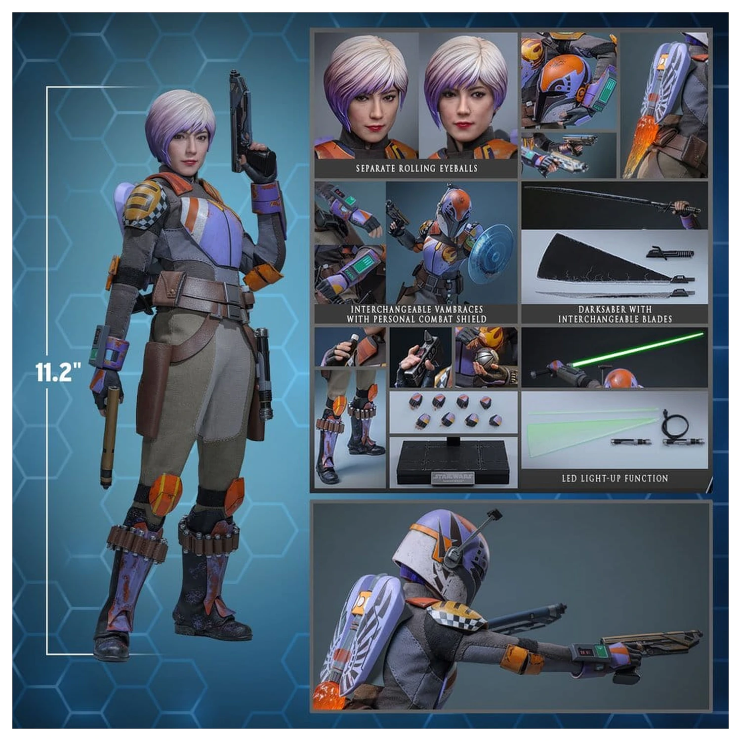 Star Wars: Rebels Television Masterpiece Figurina de actiune 1/6 Sabine Wren 29 cm poza produsului
