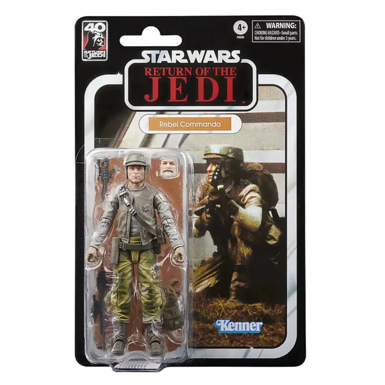 Star Wars Episode VI 40th Anniversary Black Series Figurina de acțiune Rebel Commando 15 cm poza produsului