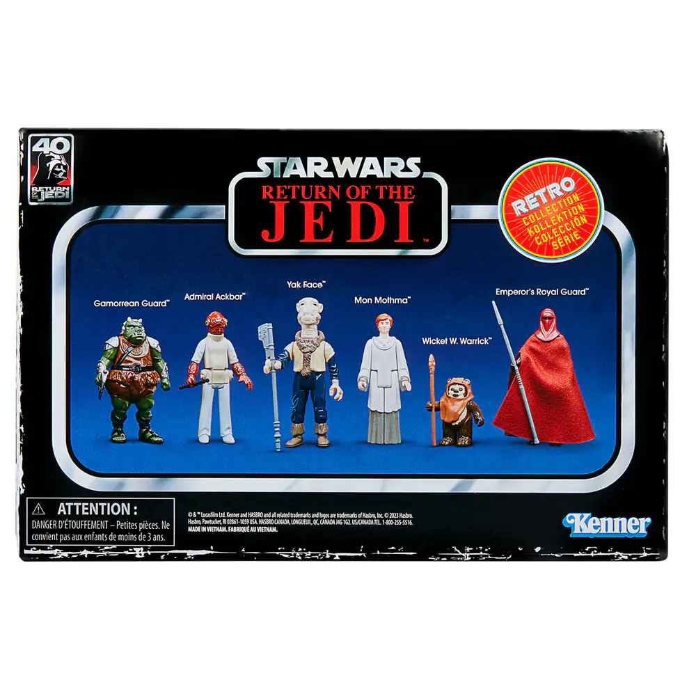 Figurină Star Wars Return of the Jedi Retro Collection 9,5cm set set de 6 poza produsului