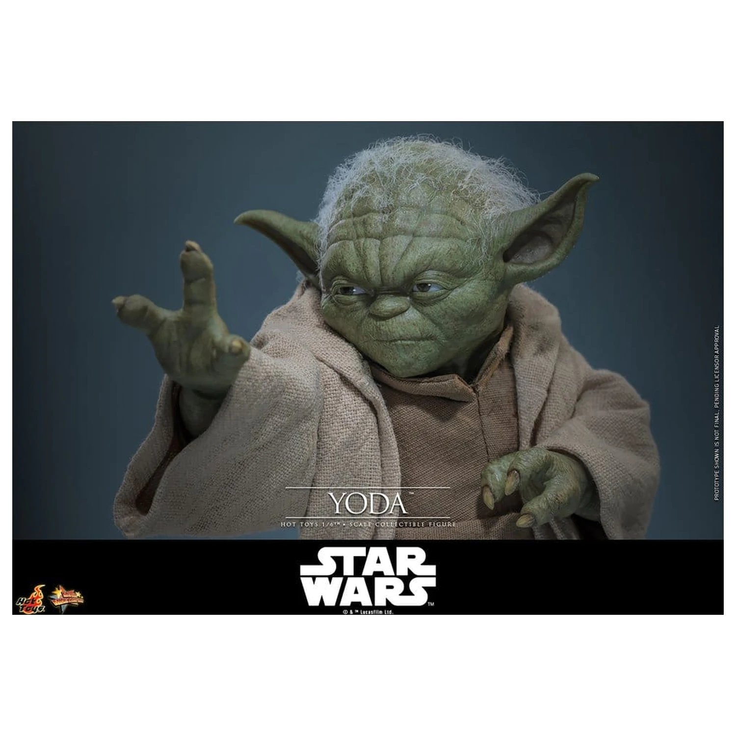 Star Wars: Revenge of the Sith Movie Masterpiece Figurina de actiune 1/6 Yoda 14 cm poza produsului