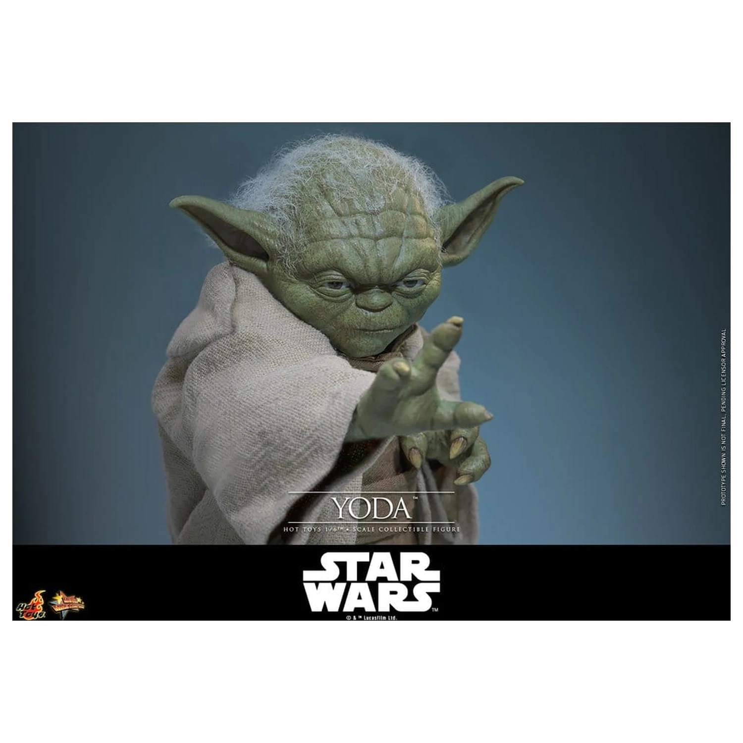 Star Wars: Revenge of the Sith Movie Masterpiece Figurina de actiune 1/6 Yoda 14 cm poza produsului