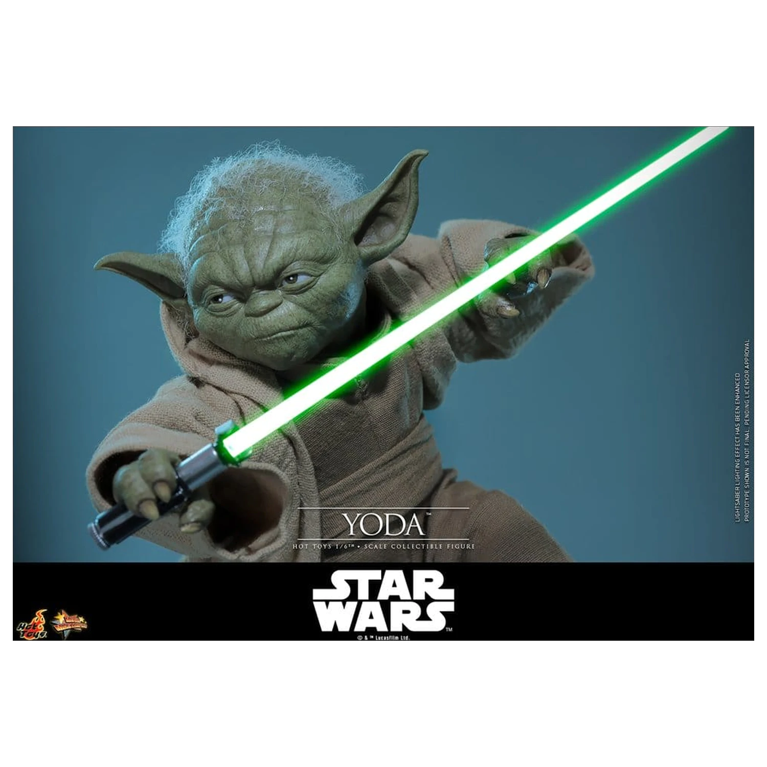 Star Wars: Revenge of the Sith Movie Masterpiece Figurina de actiune 1/6 Yoda 14 cm poza produsului