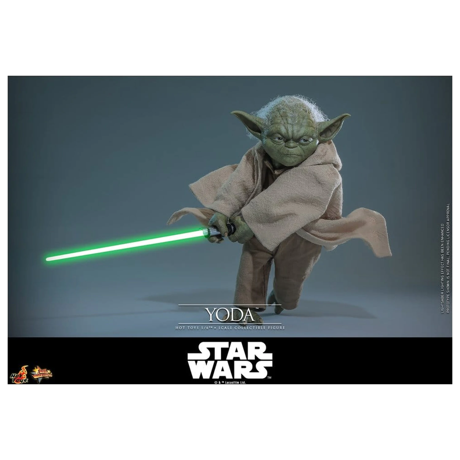 Star Wars: Revenge of the Sith Movie Masterpiece Figurina de actiune 1/6 Yoda 14 cm poza produsului