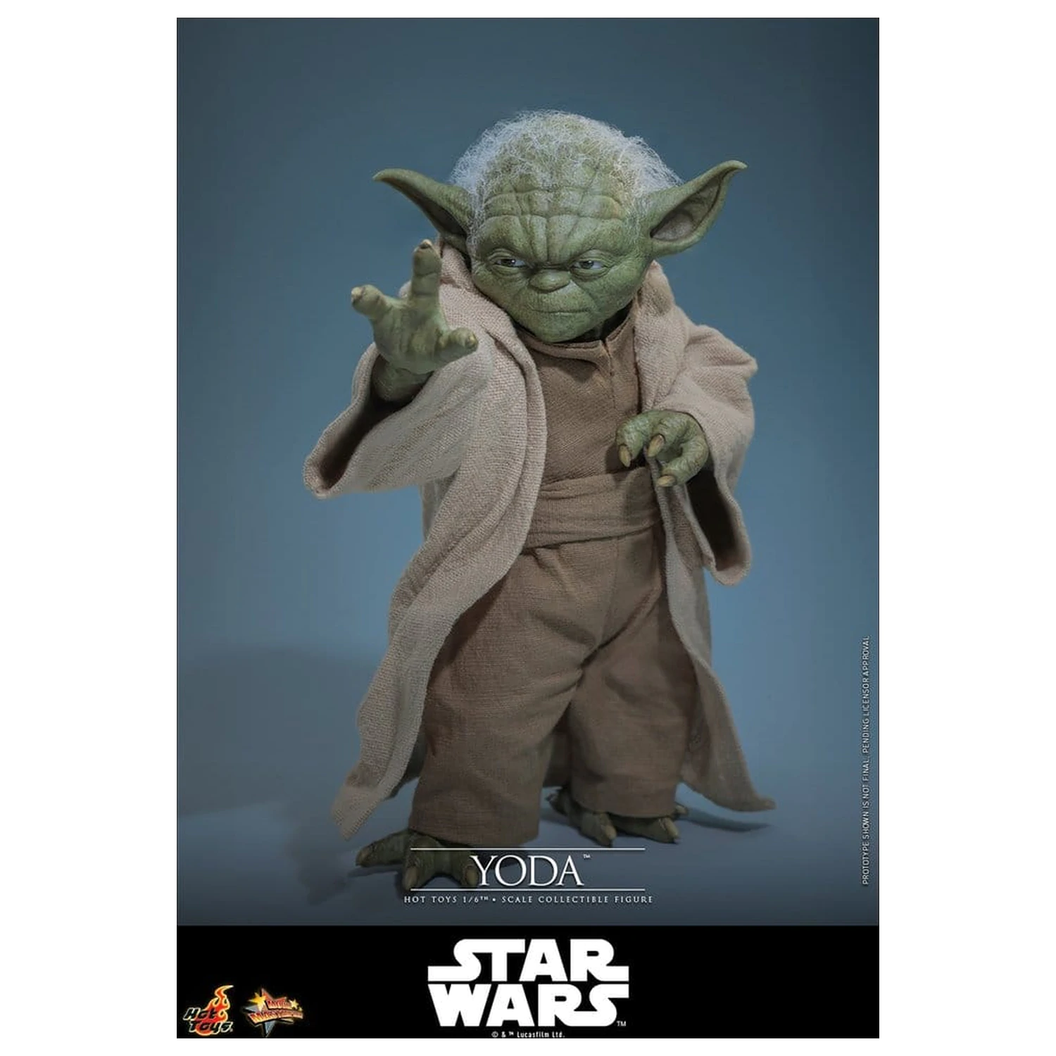 Star Wars: Revenge of the Sith Movie Masterpiece Figurina de actiune 1/6 Yoda 14 cm poza produsului