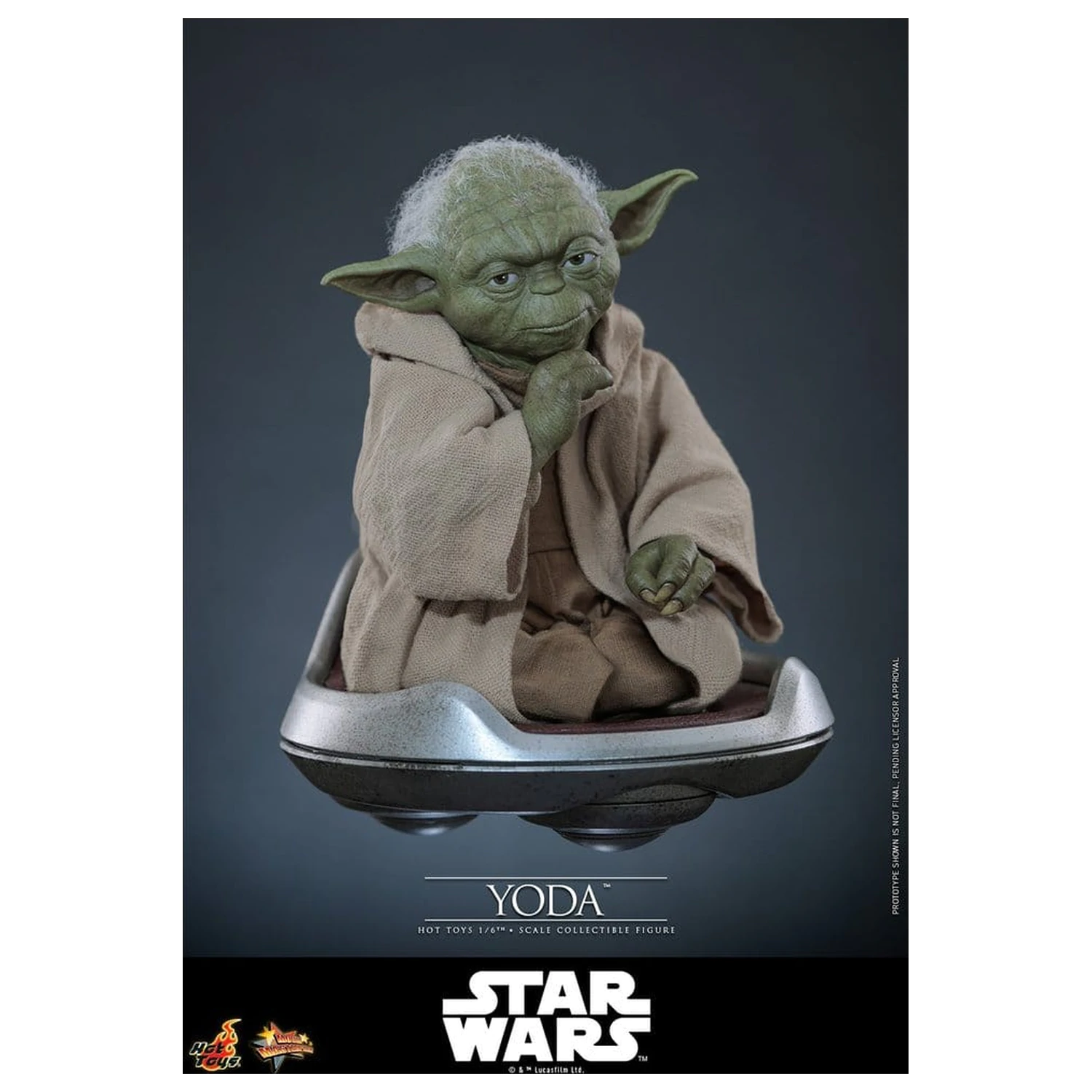 Star Wars: Revenge of the Sith Movie Masterpiece Figurina de actiune 1/6 Yoda 14 cm poza produsului