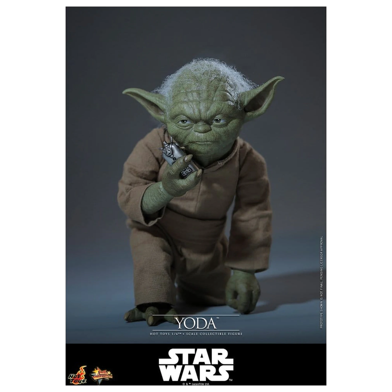 Star Wars: Revenge of the Sith Movie Masterpiece Figurina de actiune 1/6 Yoda 14 cm poza produsului