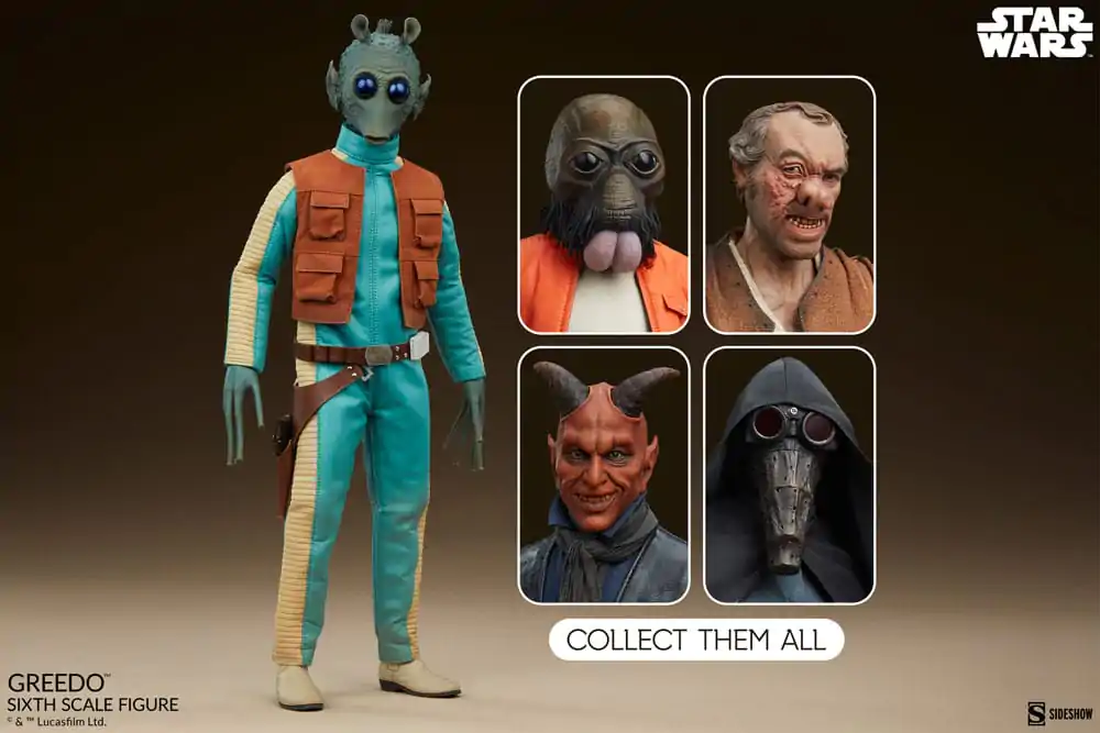 Figurină de acțiune Star Wars Scum & Villainy 1/6 Greedo 30 cm poza produsului