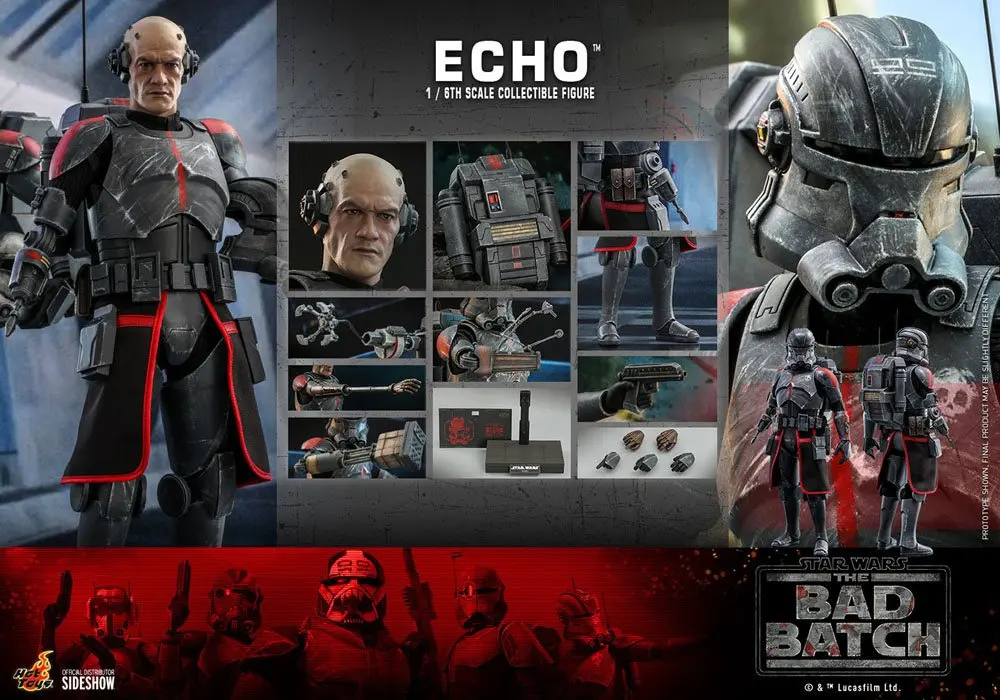 Star Wars The Bad Batch Figurină de acțiune 1/6 Echo 29 cm poza produsului