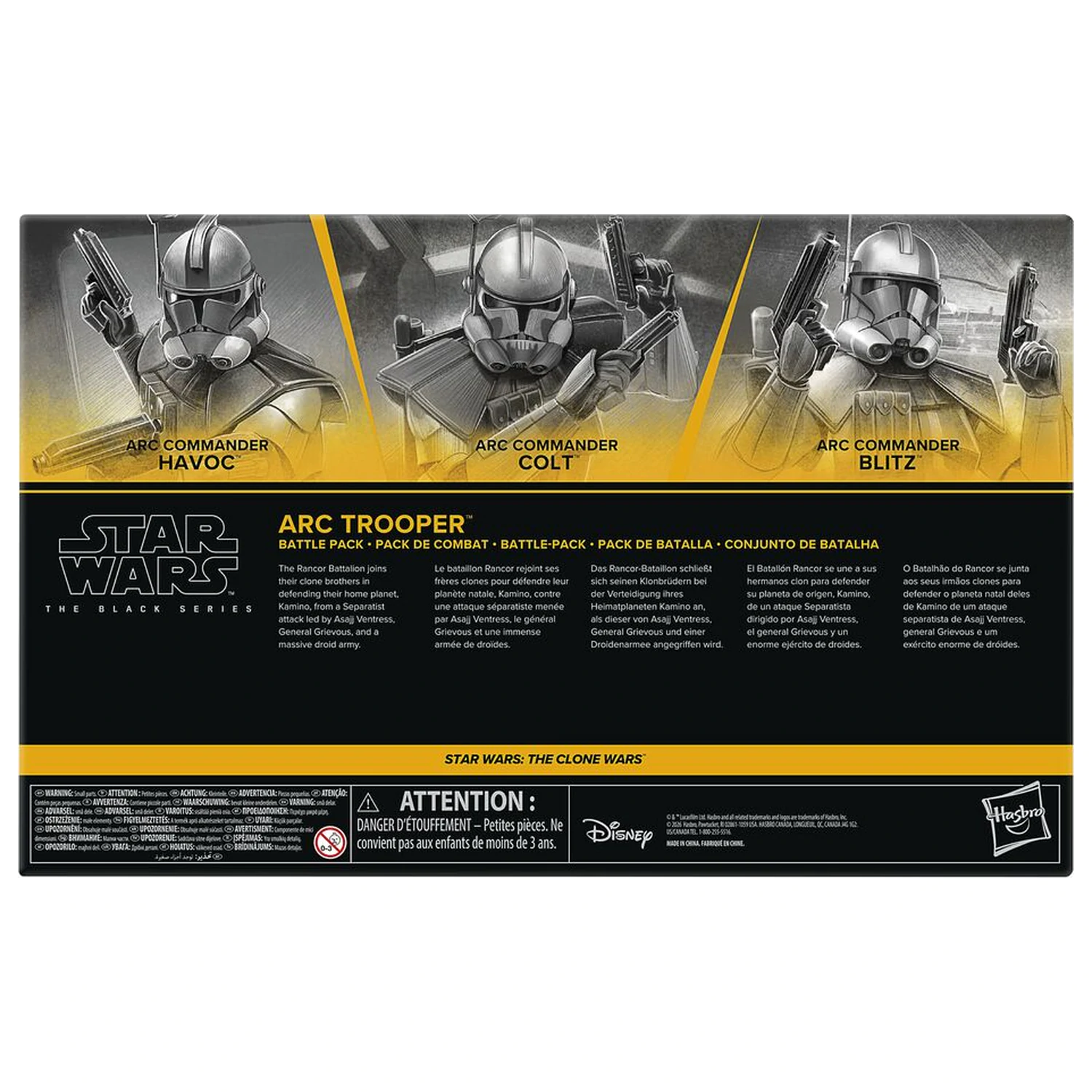 Star Wars The Black Series Star Wars The Clone Wars set 3 figurine 15cm poza produsului