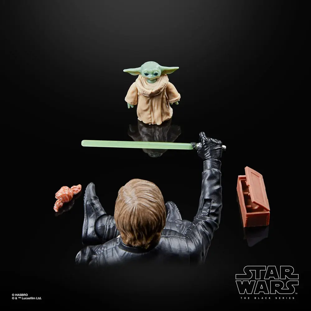 Star Wars: The Book of Boba Fett Black Series Figurina de Acțiune Set de 2 Luke Skywalker & Grogu 15 cm poza produsului