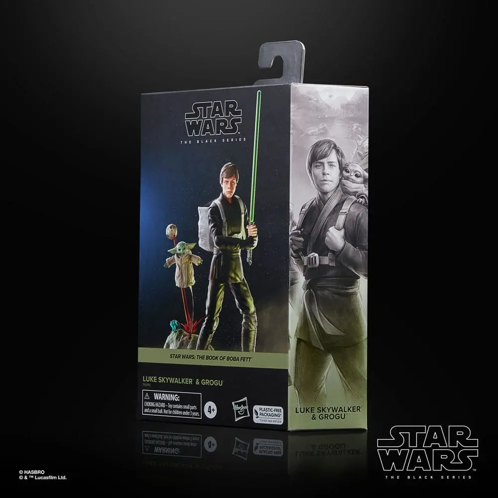 Star Wars: The Book of Boba Fett Black Series Figurina de Acțiune Set de 2 Luke Skywalker & Grogu 15 cm poza produsului