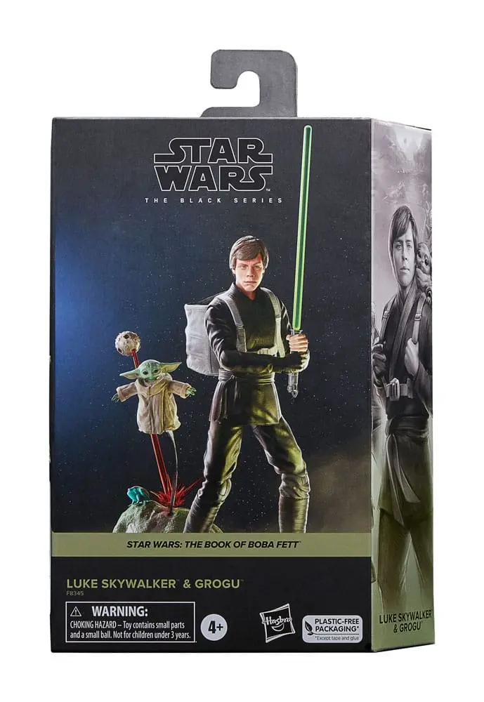 Star Wars: The Book of Boba Fett Black Series Figurina de Acțiune Set de 2 Luke Skywalker & Grogu 15 cm poza produsului