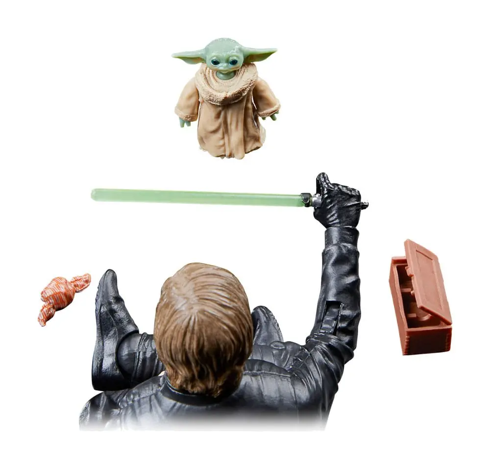 Star Wars: The Book of Boba Fett Black Series Figurina de Acțiune Set de 2 Luke Skywalker & Grogu 15 cm poza produsului