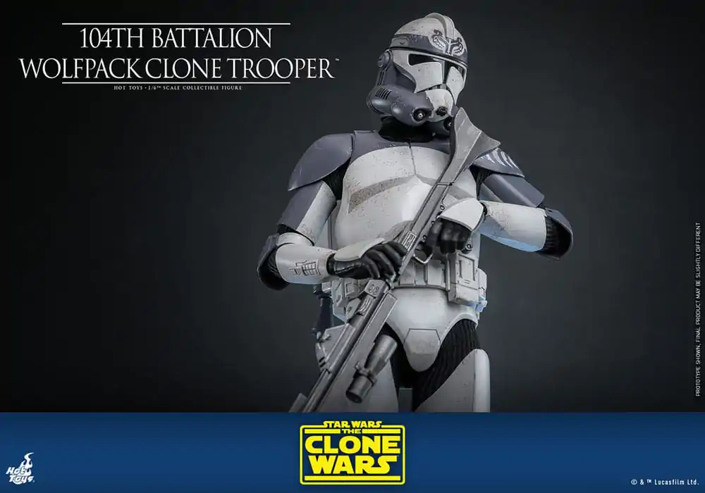 Star Wars The Clone Wars Figurina de acțiune 1/6 104th Battalion Wolfpack Clone Trooper 30 cm poza produsului