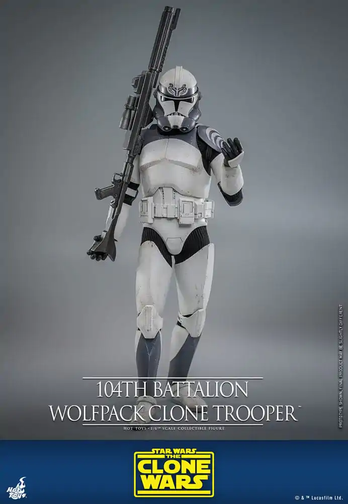 Star Wars The Clone Wars Figurina de acțiune 1/6 104th Battalion Wolfpack Clone Trooper 30 cm poza produsului