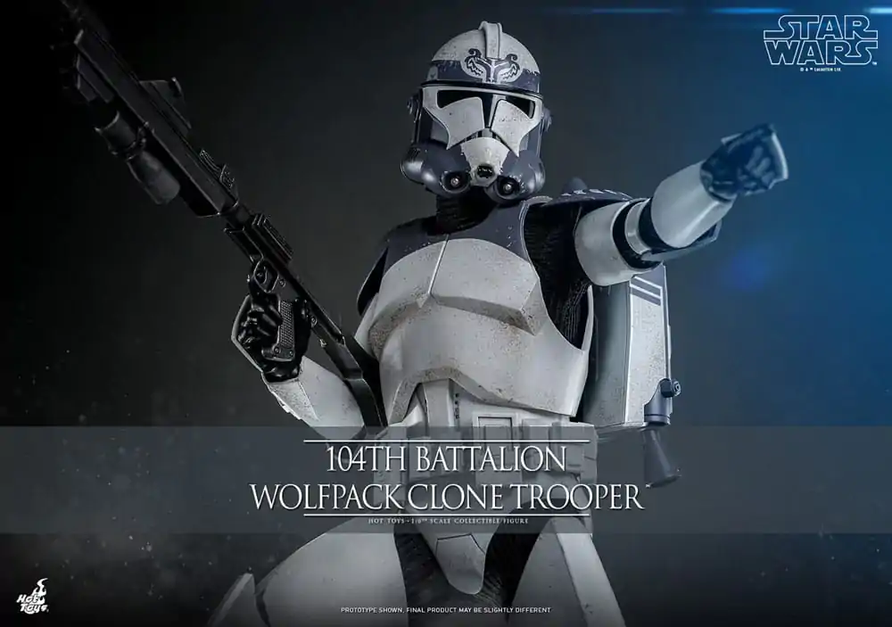 Star Wars The Clone Wars Figurina de acțiune 1/6 104th Battalion Wolfpack Clone Trooper 30 cm poza produsului