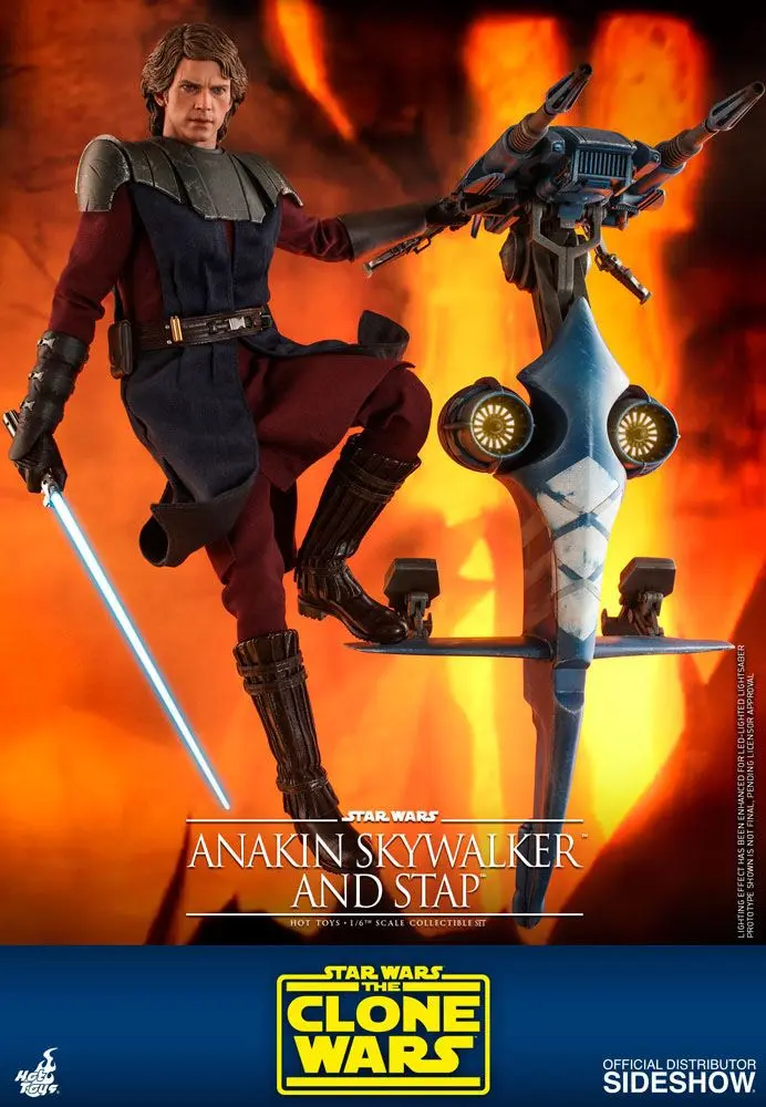 Star Wars The Clone Wars figurină de acțiune 1/6 Anakin Skywalker & STAP 31 cm poza produsului