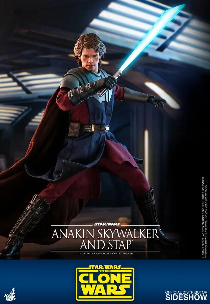 Star Wars The Clone Wars figurină de acțiune 1/6 Anakin Skywalker & STAP 31 cm poza produsului