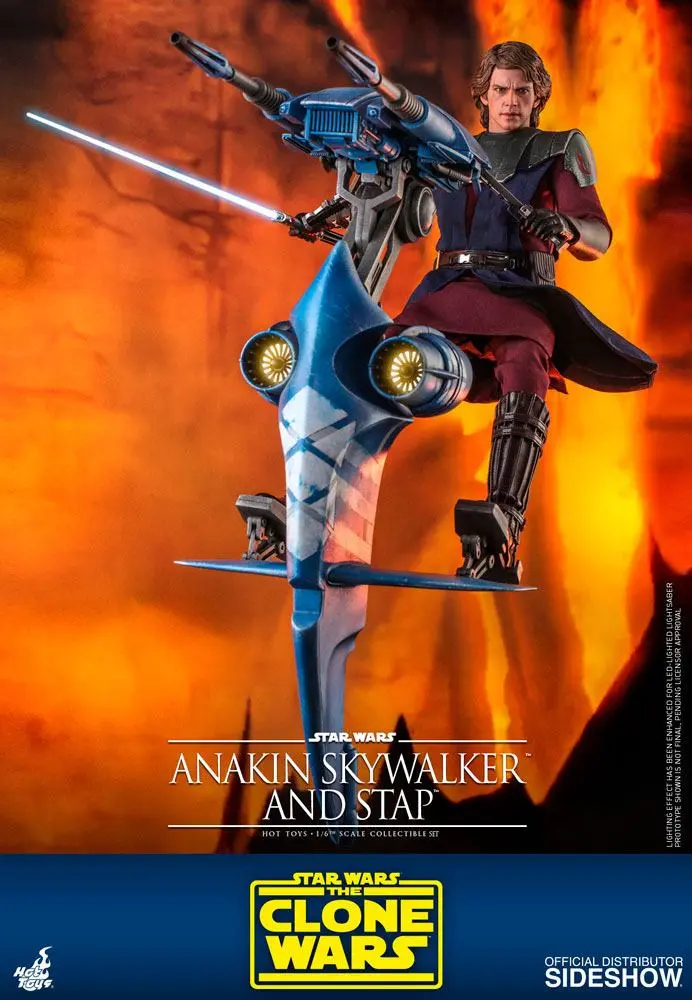 Star Wars The Clone Wars figurină de acțiune 1/6 Anakin Skywalker & STAP 31 cm poza produsului