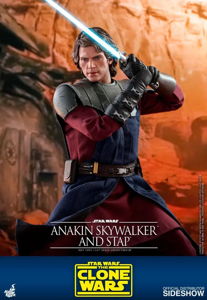 Star Wars The Clone Wars figurină de acțiune 1/6 Anakin Skywalker & STAP 31 cm poza produsului