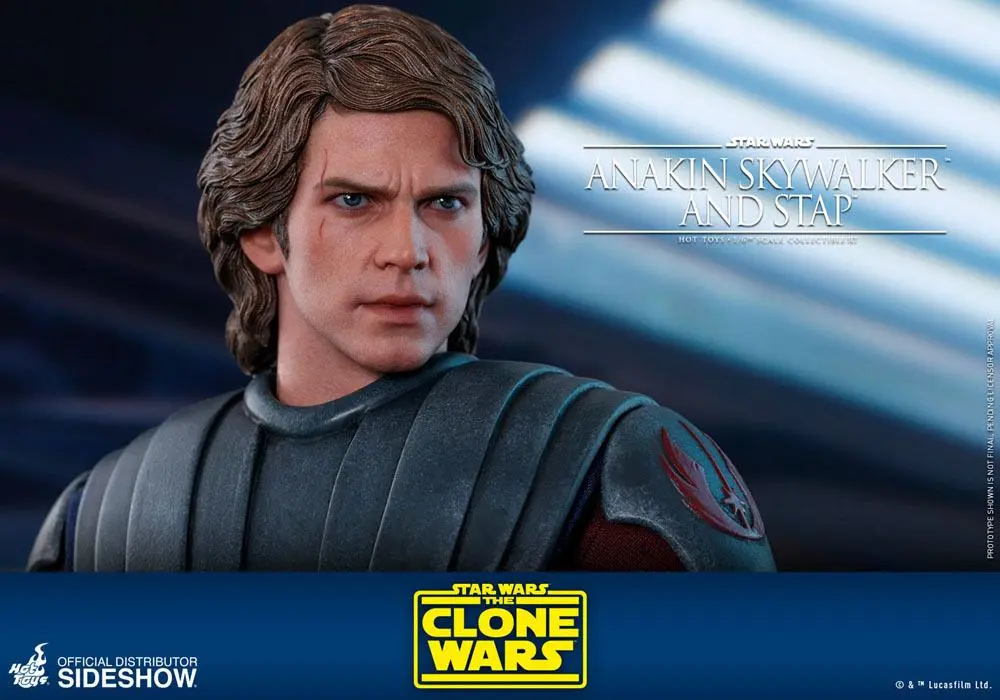 Star Wars The Clone Wars figurină de acțiune 1/6 Anakin Skywalker & STAP 31 cm poza produsului