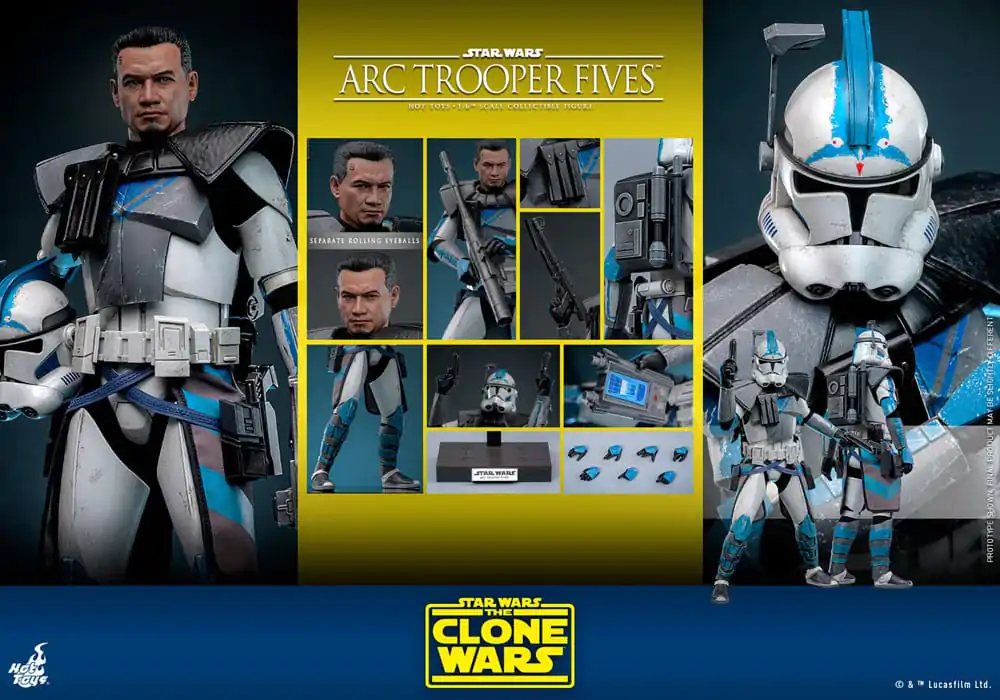 Star Wars: The Clone Wars Figurina de acțiune 1/6 Arc Trooper Fives 30 cm poza produsului