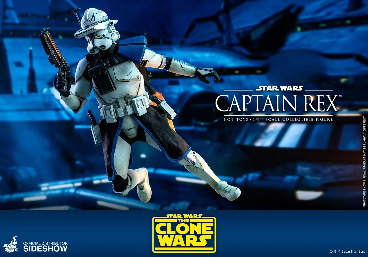 Star Wars The Clone Wars Figurina de acțiune 1/6 Captain Rex 30 cm poza produsului