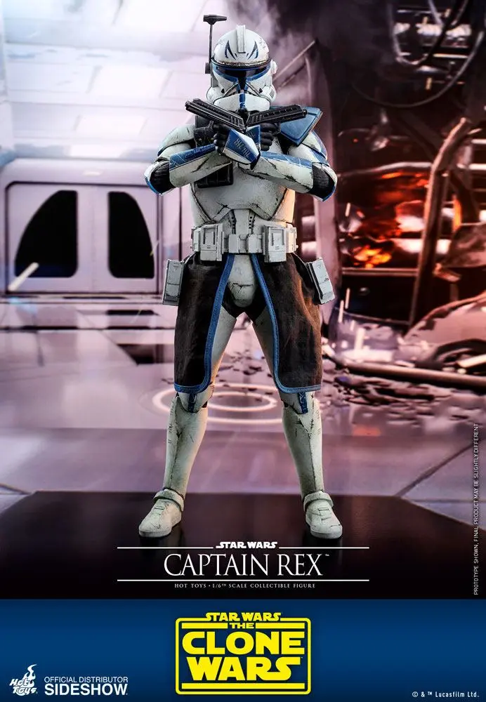 Star Wars The Clone Wars Figurina de acțiune 1/6 Captain Rex 30 cm poza produsului