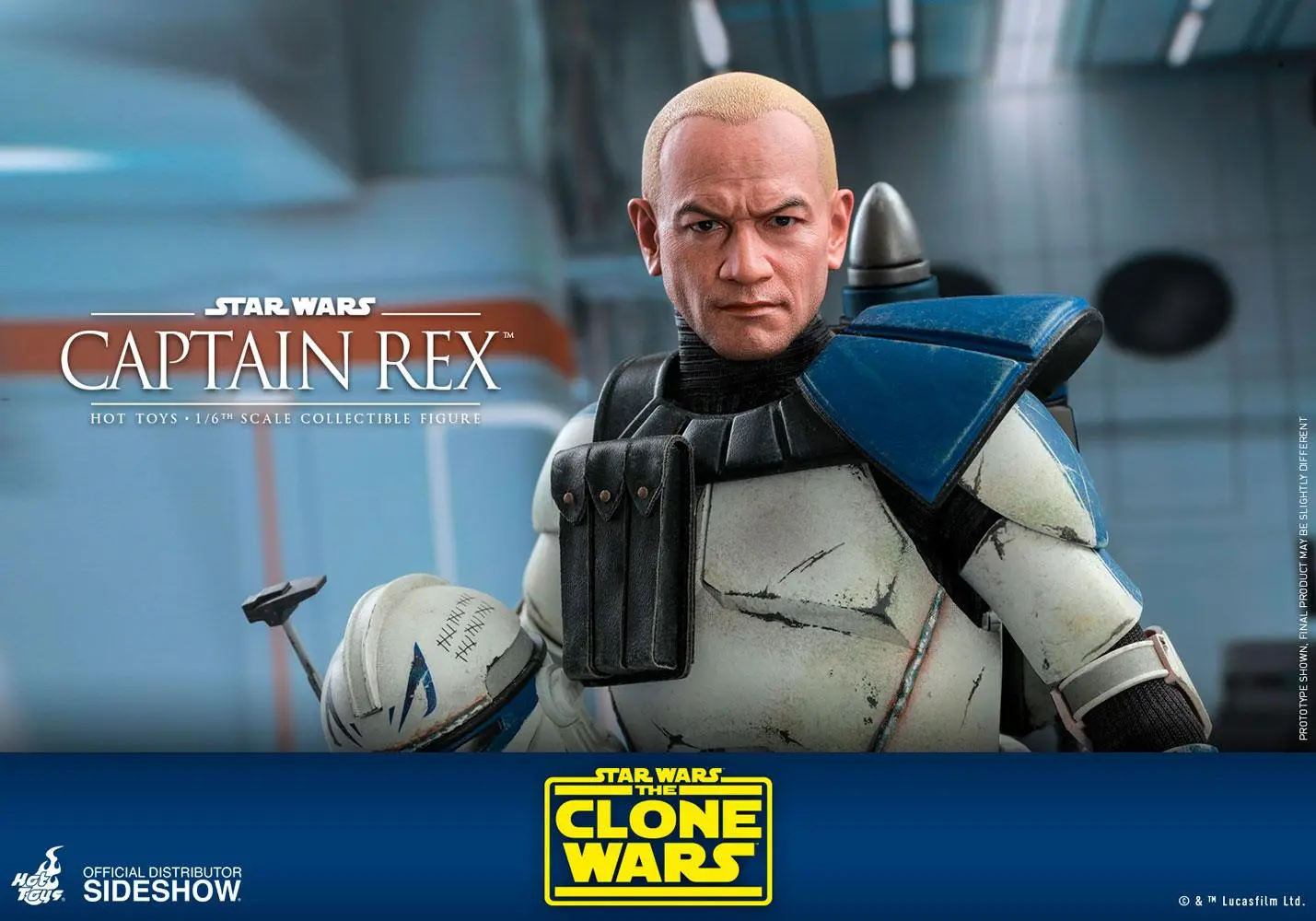 Star Wars The Clone Wars Figurina de acțiune 1/6 Captain Rex 30 cm poza produsului