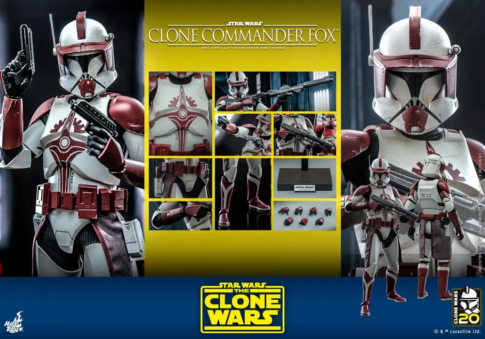 Star Wars: The Clone Wars Figurina de Acțiune 1/6 Clone Commander Fox 30 cm poza produsului
