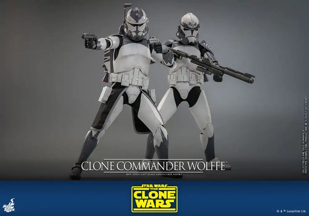 Star Wars: The Clone Wars figurină de acțiune 1/6 Clone Commander Wolffe 30 cm poza produsului