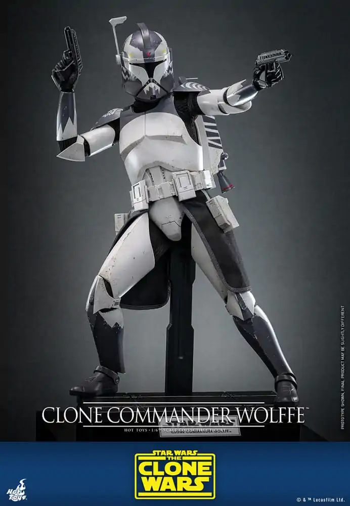 Star Wars: The Clone Wars figurină de acțiune 1/6 Clone Commander Wolffe 30 cm poza produsului