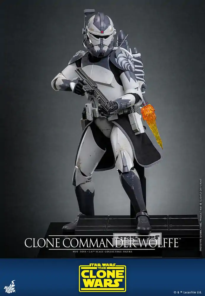 Star Wars: The Clone Wars figurină de acțiune 1/6 Clone Commander Wolffe 30 cm poza produsului