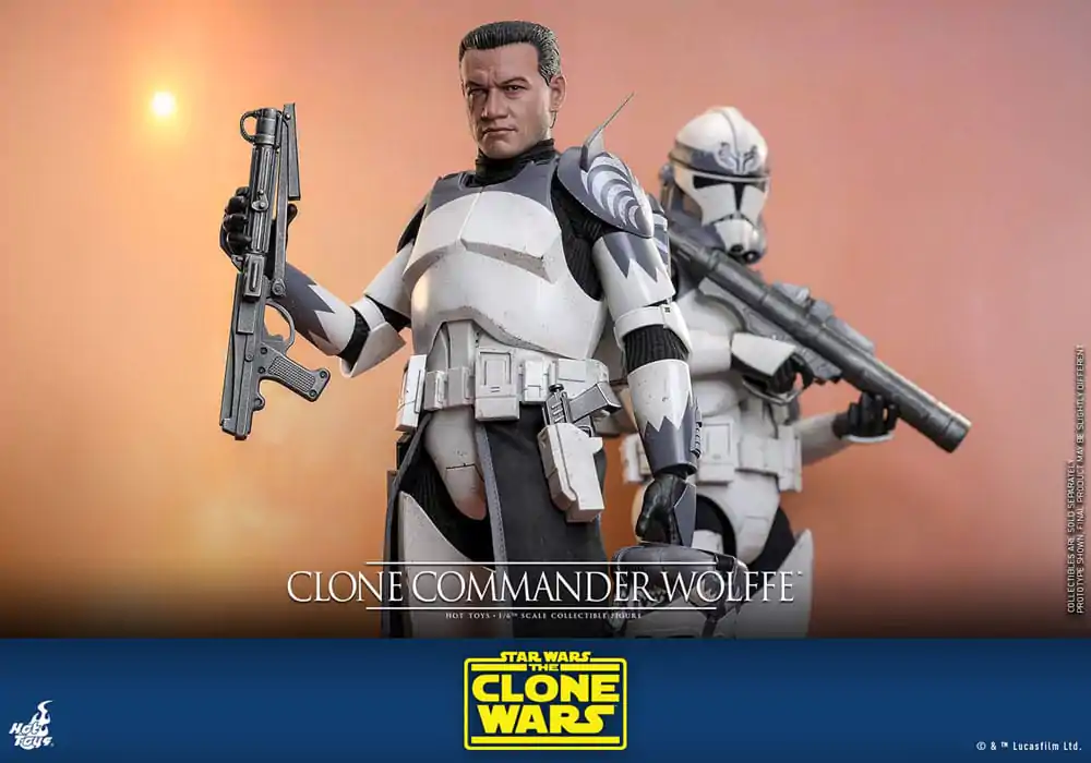 Star Wars: The Clone Wars figurină de acțiune 1/6 Clone Commander Wolffe 30 cm poza produsului