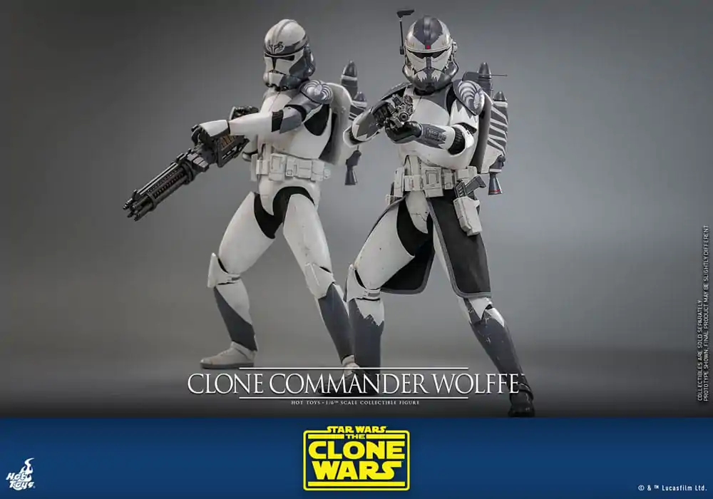 Star Wars: The Clone Wars figurină de acțiune 1/6 Clone Commander Wolffe 30 cm poza produsului