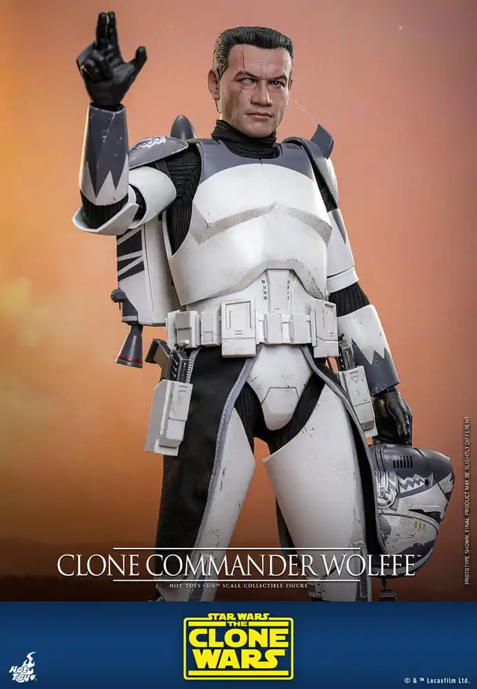 Star Wars: The Clone Wars figurină de acțiune 1/6 Clone Commander Wolffe 30 cm poza produsului