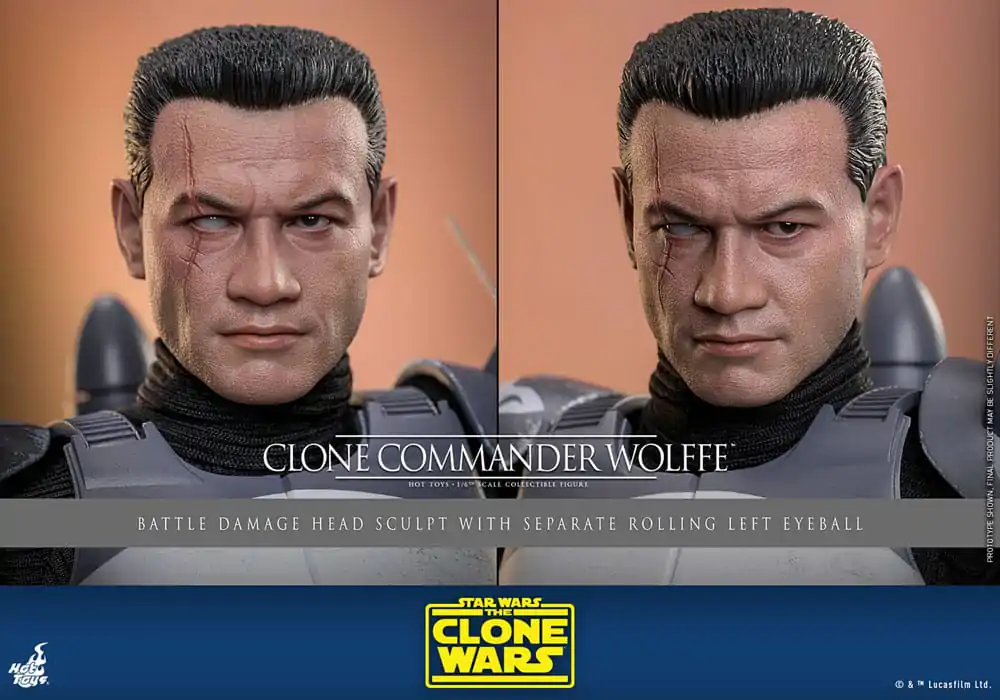 Star Wars: The Clone Wars figurină de acțiune 1/6 Clone Commander Wolffe 30 cm poza produsului