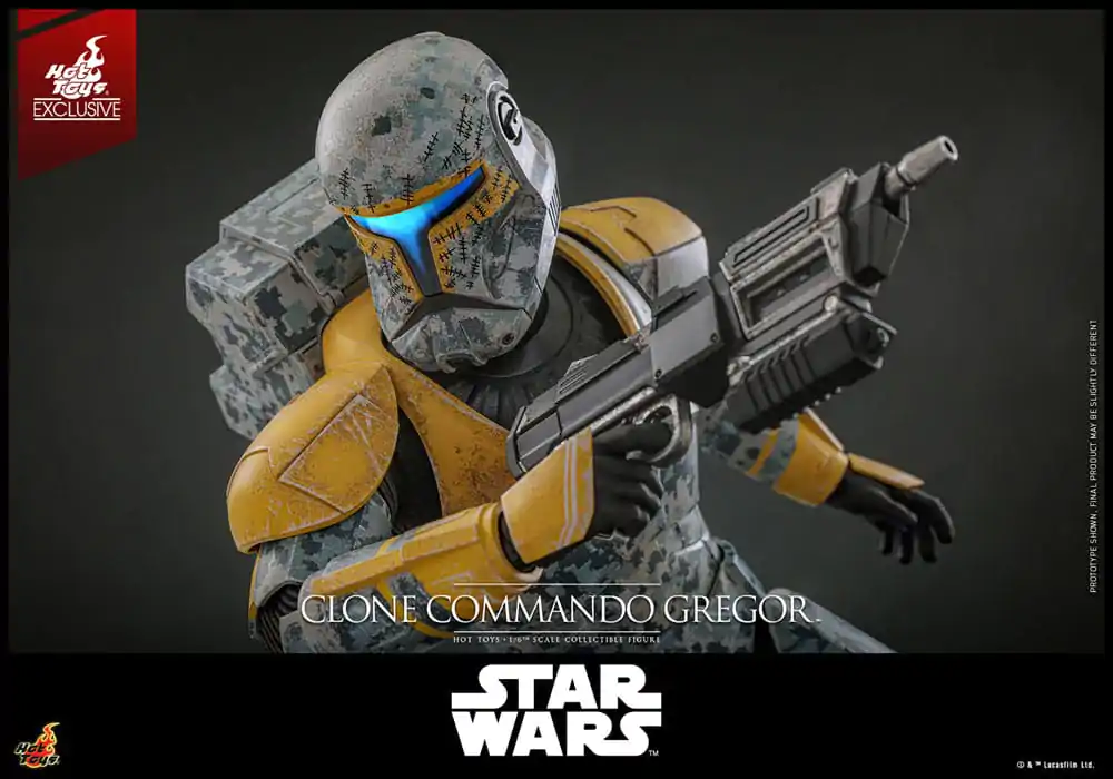 Star Wars: The Clone Wars figurina de actiune 1/6 Clone Commando Gregor Hot Toys Exclusive 30 cm poza produsului