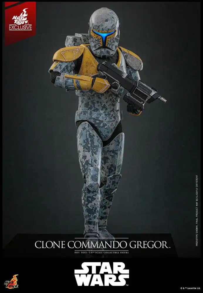 Star Wars: The Clone Wars figurina de actiune 1/6 Clone Commando Gregor Hot Toys Exclusive 30 cm poza produsului