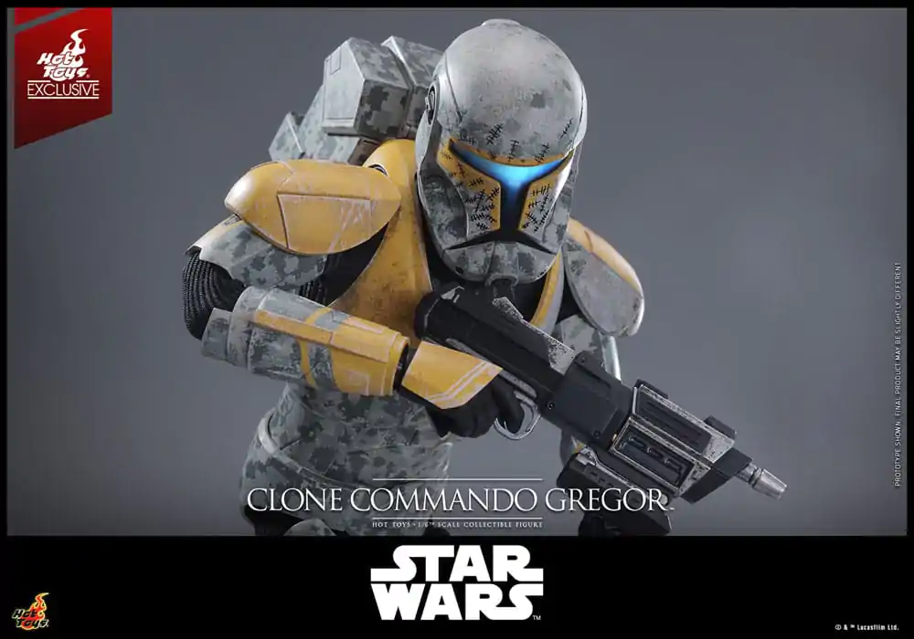 Star Wars: The Clone Wars figurina de actiune 1/6 Clone Commando Gregor Hot Toys Exclusive 30 cm poza produsului