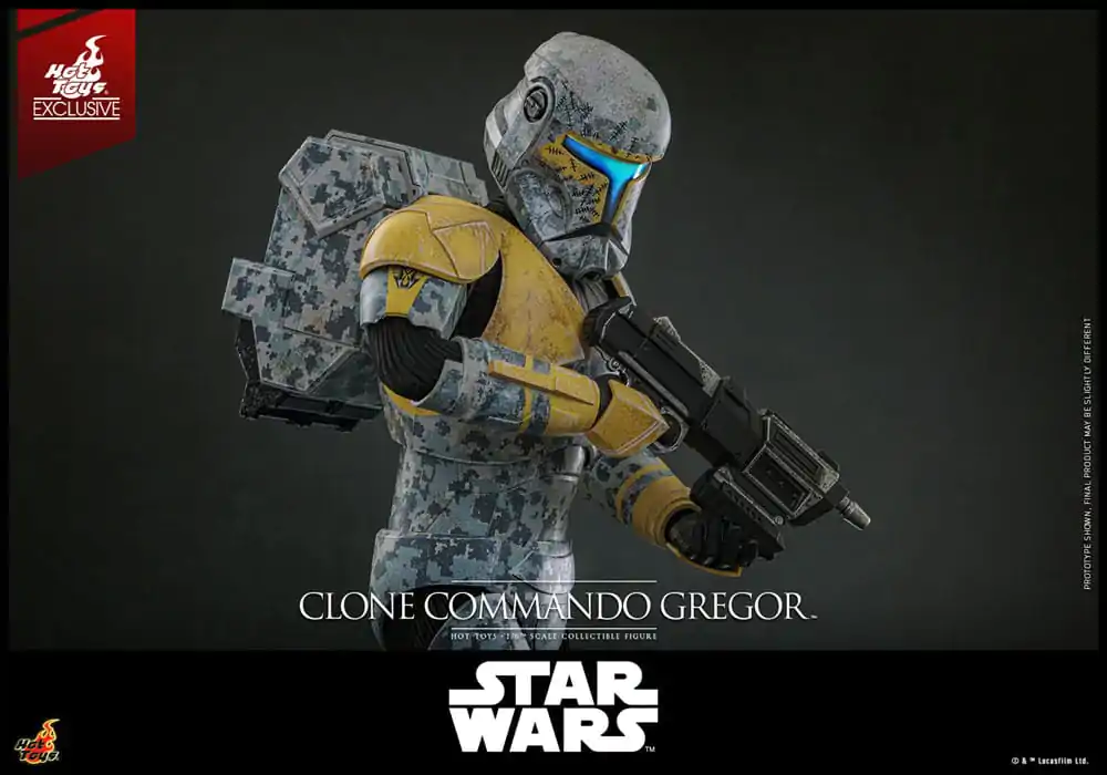 Star Wars: The Clone Wars figurina de actiune 1/6 Clone Commando Gregor Hot Toys Exclusive 30 cm poza produsului