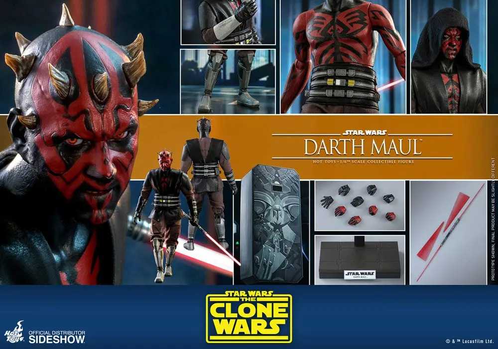Star Wars The Clone Wars Figurina de acțiune 1/6 Darth Maul 29 cm poza produsului