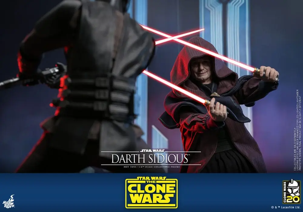 Star Wars: The Clone Wars Figurina de acțiune 1/6 Darth Sidious 29 cm poza produsului