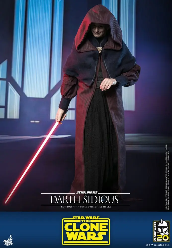 Star Wars: The Clone Wars Figurina de acțiune 1/6 Darth Sidious 29 cm poza produsului